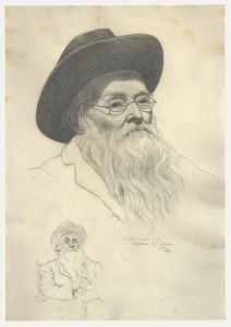 William Henry Ladd - 1912 Graphite Drawing, Sketch from Life