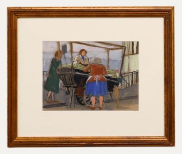 Georges Pacouil (1903-1996) - Framed Mid 20th Century Gouache, The Fruit Cart