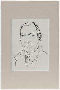 Belgian School Early 20th Century Pen and Ink Drawing - George Rieurol