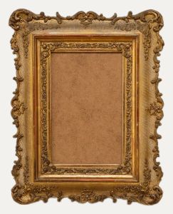 Fine Late 19th Century Giltwood Picture Frame with Stucco Decoration
