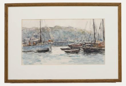 Frederick Charles Mulock (1866-1932) - Framed Watercolour, Newlyn