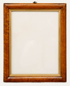 Late 19th Century Bird's Eye Maple Picture Frame with Cushion Profile