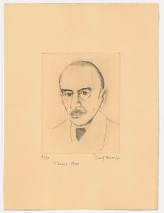 David Wurtzel (1935-2014) - 1976 Etching, Thomas Mann