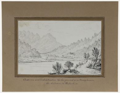 19th Century Pen and Ink Drawing - Austrian and Turkish Frontier