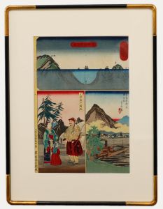 Matsudaira Sadanobu, 19th Century Japanese Woodblock Harimaze-e