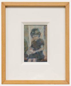 Colin Vincent - Framed 20th Century Tempera, Sue collects clowns.