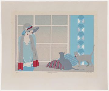 Linda Hill (b.1961) - 20th Century Silkscreen, Thinking of Jean