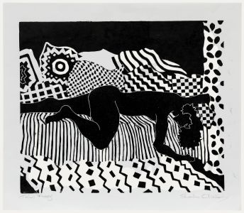 Sheila Oliner (1930-2020) - 1992 Linoprint, Reclining Woman I
