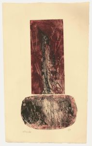Nan Frankel (1929-2021) - Artist Proof 20th Century Collagraph, Exclamation