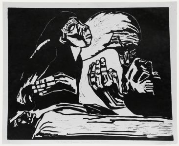 Sheila Oliner (1930-2020) - 1991 Linoprint, The Road to Basrah