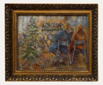 Pat Arthur - Framed 20th Century Pastel, The Recital
