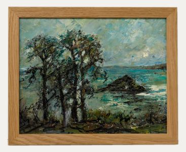 Mary Stella Edwards (1915-2009) - 20th Century Oil, View Of The Cove