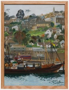 Audrey Evans - Contemporary Gouache, Newlyn Harbour