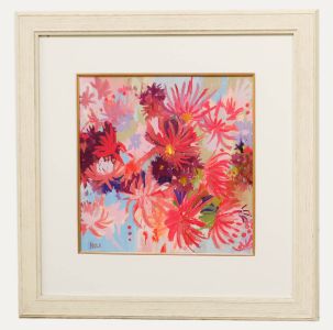 Nola Armstrong - 20th Century Pastel, A Swirl of Dahlias