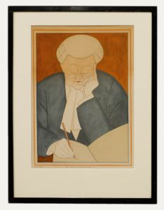Edmond Xavier Kapp (1890-1978) - 1925 Silkscreen, Sir Edward Marshall Hall