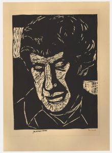 Peter Arnold (1922-2009) - 20th Century Linoprint, Portrait of Jonathan Miller