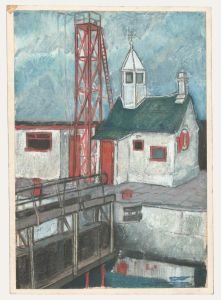 Dione Page (1936-2021) - 20th Century Pastel, Canal Cottage