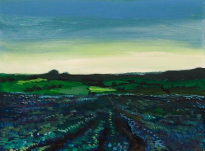 John Cherrington (1931-2015) - 20th Century Oil, Evening in the Crop