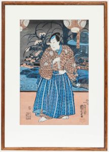 Utagawa Kuniyoshi (1798-1861) - Japanese Woodblock, Battle of Uji Bridge
