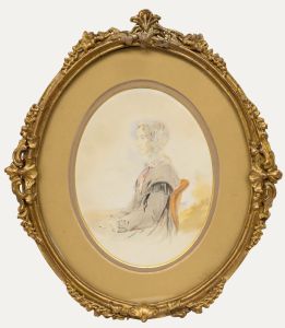 Framed 19th Century Watercolour - Lady Minto