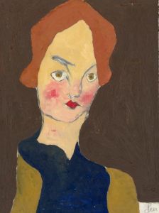 Ben Carrivick - Contemporary Oil, Lady in Blue and Yellow