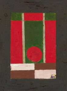 Ben Carrivick - Contemporary Oil, Red Circle