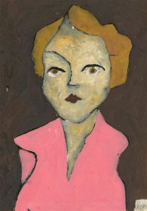 Ben Carrivick - Contemporary Oil, Lady in Pink