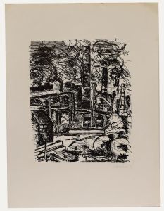 Marion Kallauka - 20th Century Lithograph, The Neighbourhood