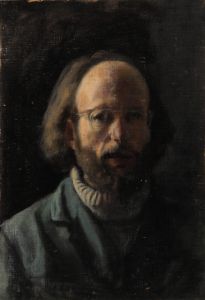 George Weissbort (1928-2013) - 20th Century Oil, Self Portrait in Studio Roughs