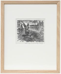 Eugene Pichell (1905-1976) - Framed 1959 Wood Engraving, The Fawn