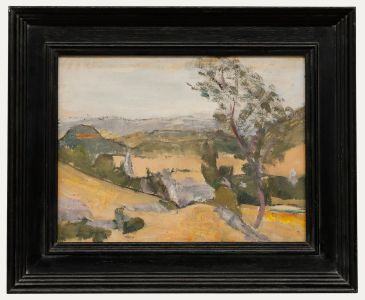 Cecile Hertz-Eyrolles (1875-1974) - Framed Mid 20th Century Oil, Golden Valley