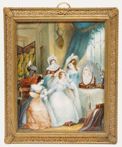 Francis P. Stephanoff (1790-1860) - Miniature Watercolour, The Bridal Morning