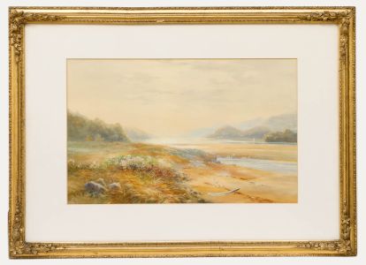 1912 Watercolour - The Beach At Dusk