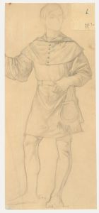Edward Ridley (1883-1946) - Early 20th Century Graphite Drawing, The Thespian
