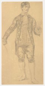 Edward Ridley (1883-1946) - Early 20th Century Graphite Drawing, The Actor