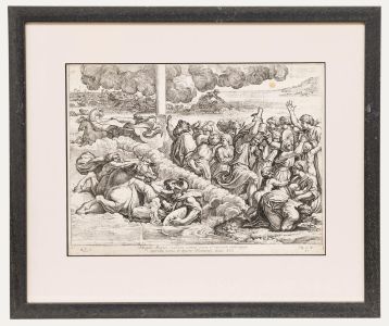 Nicolas Chaperon (1612-1656) After Raphael - Engraving, Crossing the Red Sea