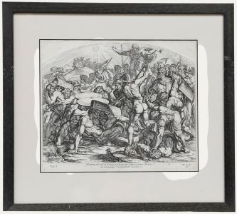 Nicolas Chaperon (1612-1656) After Raphael - Engraving, Joshua's Command
