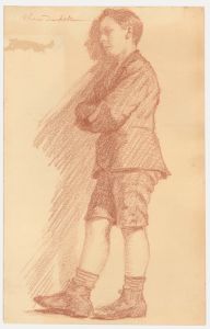 Olivier Duchateau (1876-1939) - Early 20th Century Pastel, Study of a Boy