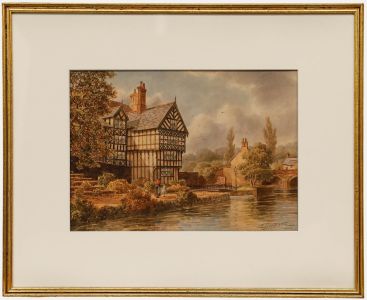 Albert Dunington - 1925 Watercolour, The Packet House, Worsley