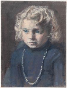 George Weissbort (1928-2013) - 20th Century Oil, Girl with the Beaded Necklace
