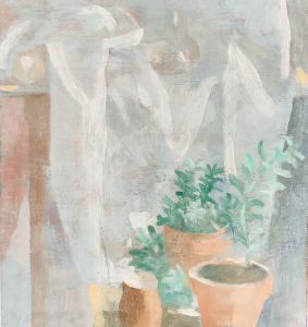 Bernadette Kelly (b.1933) - 20th Century Oil, Still Life of Rosemary Plants