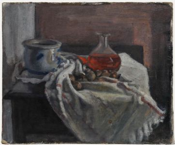 George Weissbort (1928-2013) - 20th Century Oil, Carafe on White Cloth