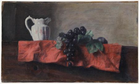 George Weissbort (1928-2013) - Oil, Still Life with White Jug & Grapes