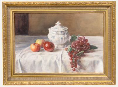 George Weissbort (1928-2013) - 1980 Oil, Grapes and Porcelain