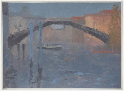 Bernard Myers (1925-2007) - Contemporary Oil, Academia Bridge