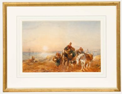 Attrib. John Frederick Taylor (1802-1891) - Watercolour, Returning Home