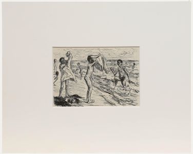 Max Liebermann (1847-1935) - Mid 20th Century Lithograph, Bathers