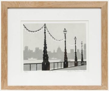 John Trentham - 1986 Linoprint, St Paul's