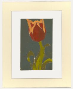 Ben Carrivick - Contemporary Oil, A Single Tulip