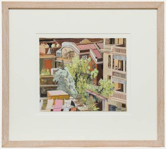 M. F. Griffith - Framed 20th Century Gouache, Hong Kong